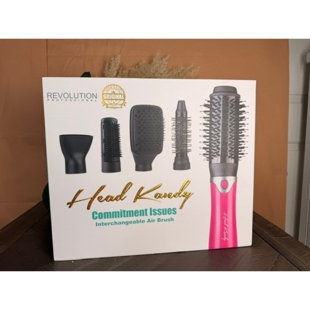Head Kandy Commitment Issues Interchangeable Hot Air Brush Pink Brand New